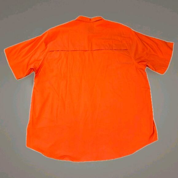 Coleman The Outdoor Company Fishing Camp Shirt Pockets Mens XXL Orange - Picture 5 of 7